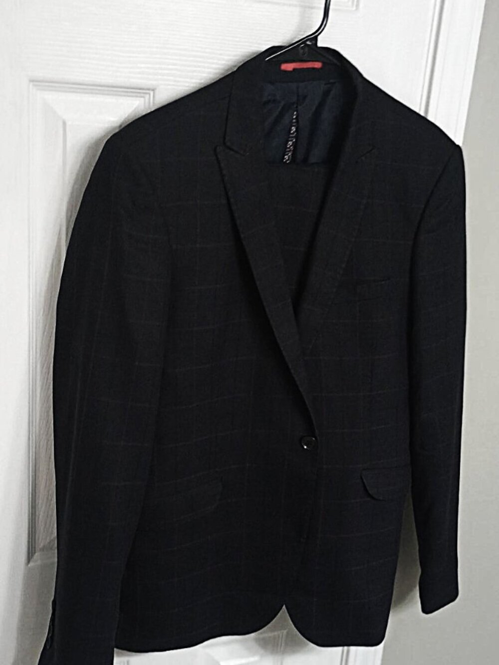 Leonardo Pellini Men Charcoal 2 Piece Suit  US 38R